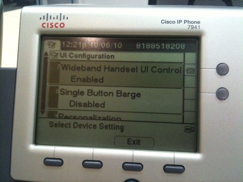 A complicated desk phone interface
